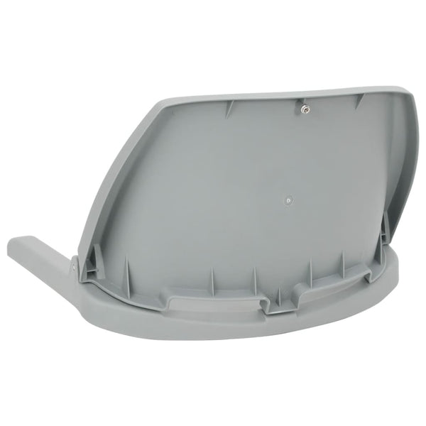vidaXL 4-Piece Foldable Boat Seat Set Grey