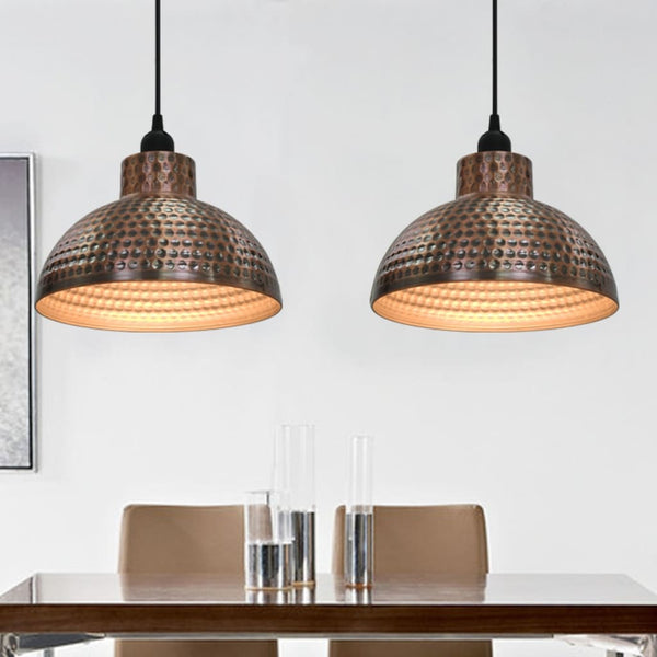 vidaXL Semi-Hemispherical Ceiling Lamps 2 pcs Copper-colored