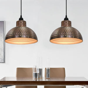 vidaXL Semi-Hemispherical Ceiling Lamps 2 pcs Copper-colored