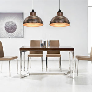 vidaXL Semi-Hemispherical Ceiling Lamps 2 pcs Copper-colored