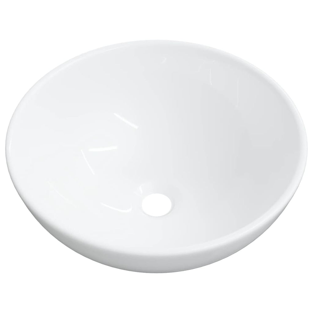 vidaXL Sink White 28x28x10 cm Ceramic