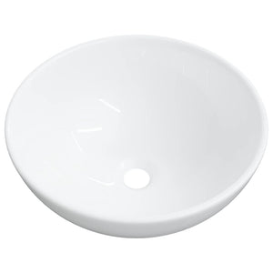 vidaXL Sink White 28x28x10 cm Ceramic
