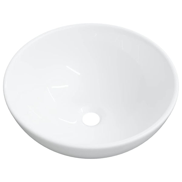 vidaXL Sink White 28x28x10 cm Ceramic