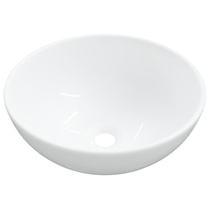 vidaXL Sink White 28x28x10 cm Ceramic