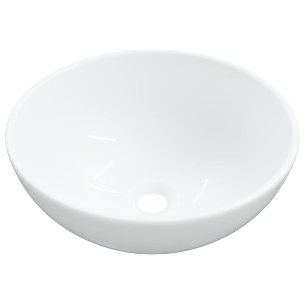 vidaXL Sink White 28x28x10 cm Ceramic