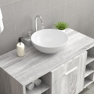 vidaXL Sink White 28x28x10 cm Ceramic