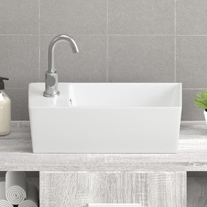 vidaXL Wash Basin White 48x25x15 cm Ceramic