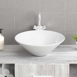 vidaXL Sinks 2 pcs. White 42x42x14 cm Ceramic