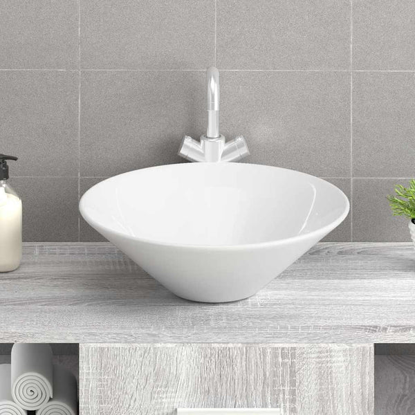 vidaXL Sinks 2 pcs. White 42x42x14 cm Ceramic