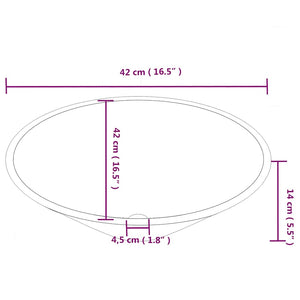vidaXL Sinks 2 pcs. White 42x42x14 cm Ceramic