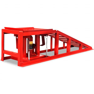 vidaXL Loading Ramps 2 pcs. Red Steel