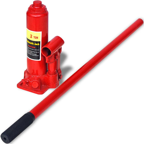 vidaXL Loading Ramps 2 pcs. Red Steel