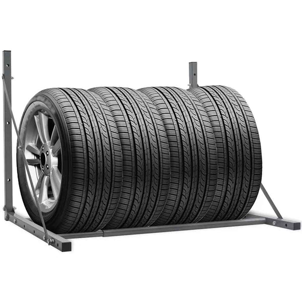 vidaXL Tire Rack Silver Steel