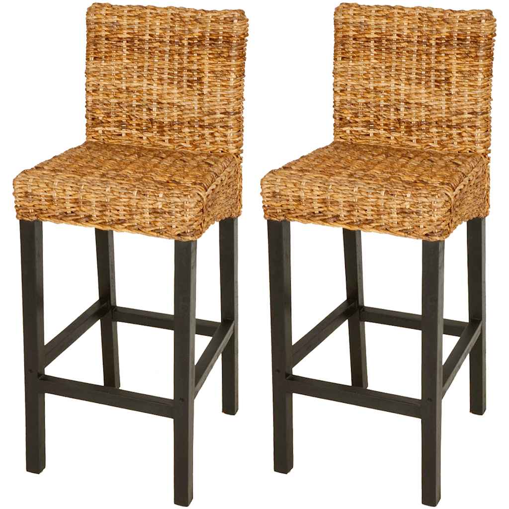vidaXL Bar Stools 2 pcs. Abaca