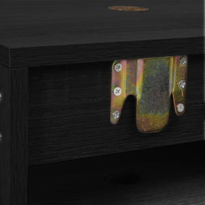 vidaXL 2-Piece Bathroom Furniture Set Black Engineered Wood