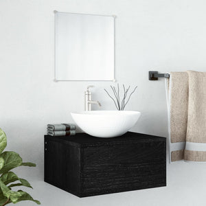vidaXL 2-Piece Bathroom Furniture Set Black Engineered Wood