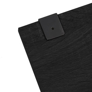 vidaXL 7-Piece Bathroom Furniture Set Black Engineered Wood