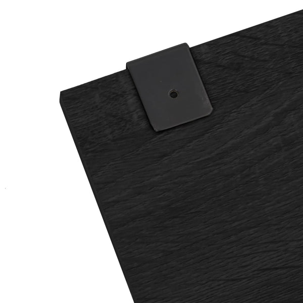 vidaXL 7-Piece Bathroom Furniture Set Black Engineered Wood