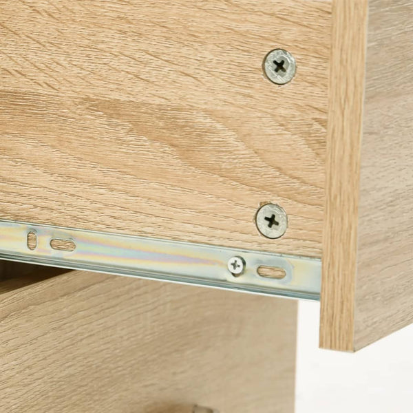 vidaXL 5-Piece Bathroom Furniture Set Oak Look Engineered Wood
