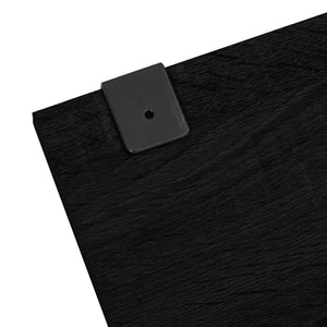 vidaXL 6-Piece Bathroom Furniture Set Black Engineered Wood