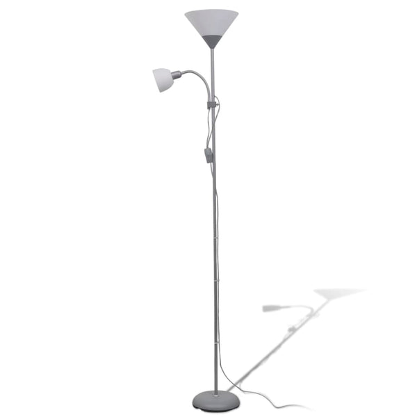 vidaXL Floor Lamp Grey