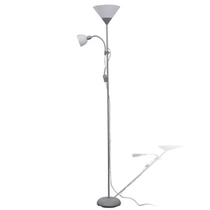 vidaXL Floor Lamp Grey