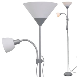 vidaXL Floor Lamp Grey