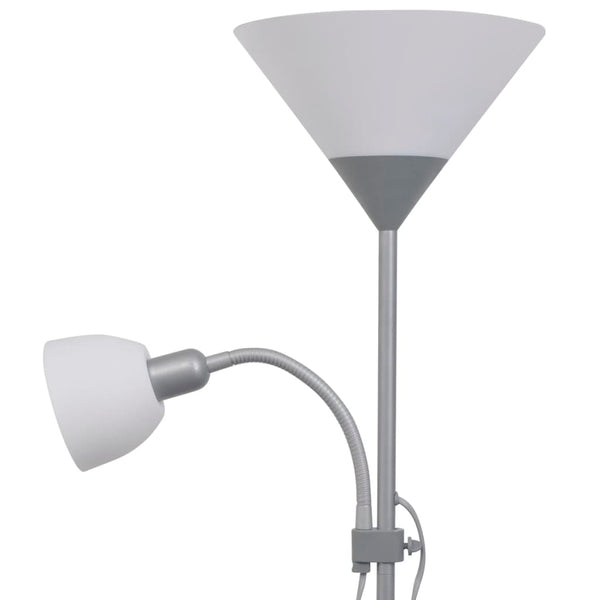 vidaXL Floor Lamp Grey