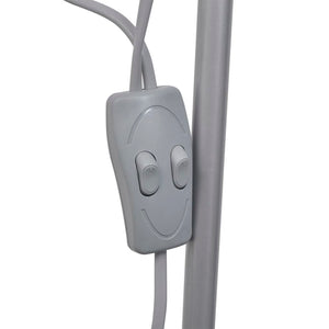 vidaXL Floor Lamp Grey