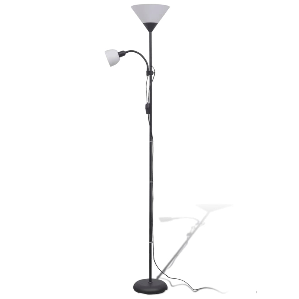 vidaXL Floor Lamp Black