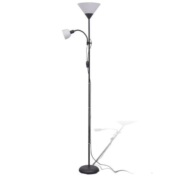 vidaXL Floor Lamp Black