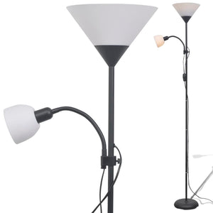 vidaXL Floor Lamp Black