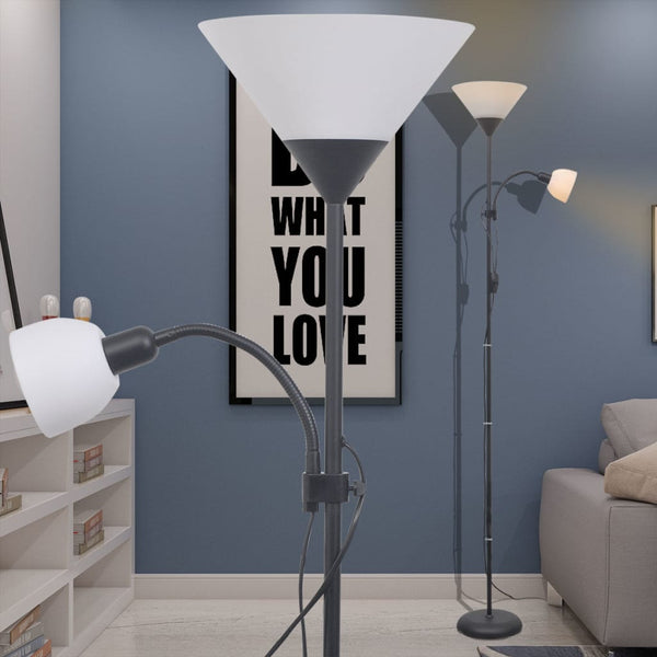 vidaXL Floor Lamp Black