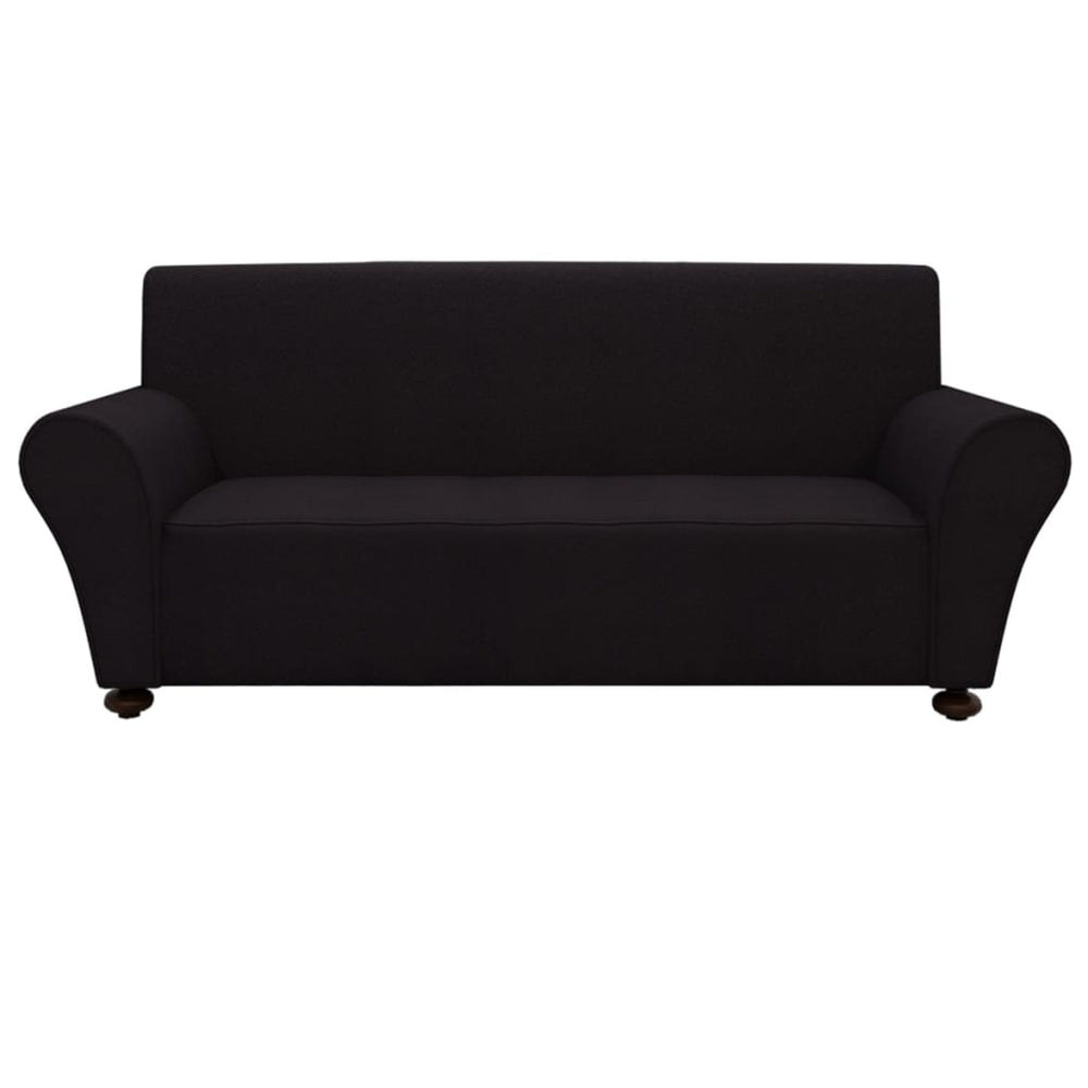 vidaXL Stretch Sofa Cover Black Polyester Jersey