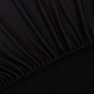 vidaXL Stretch Sofa Cover Black Polyester Jersey
