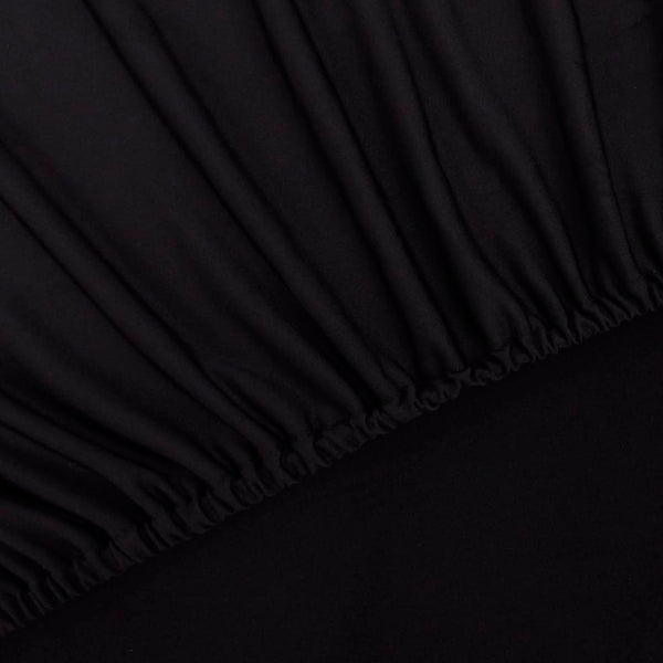 vidaXL Stretch Sofa Cover Black Polyester Jersey