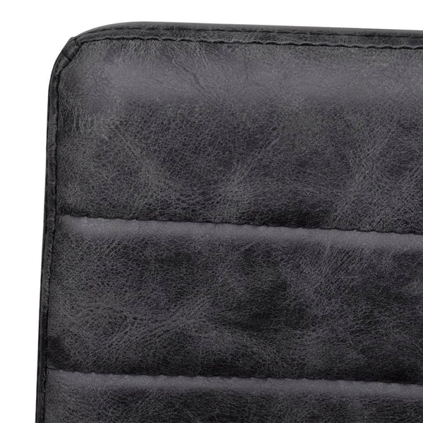 vidaXL Cantilever Chairs 4 pcs Black Faux Leather