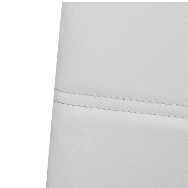 vidaXL Cantilever Chairs 6 pcs. White Faux Leather