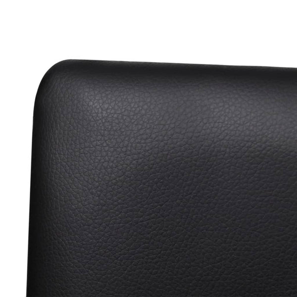 vidaXL Cantilever Chairs 6 pcs Black Faux Leather