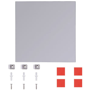 vidaXL Frameless Mirror Tiles Glass 8 pcs 20.5 cm