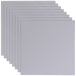 vidaXL Frameless Mirror Tiles Glass 8 pcs 20.5 cm