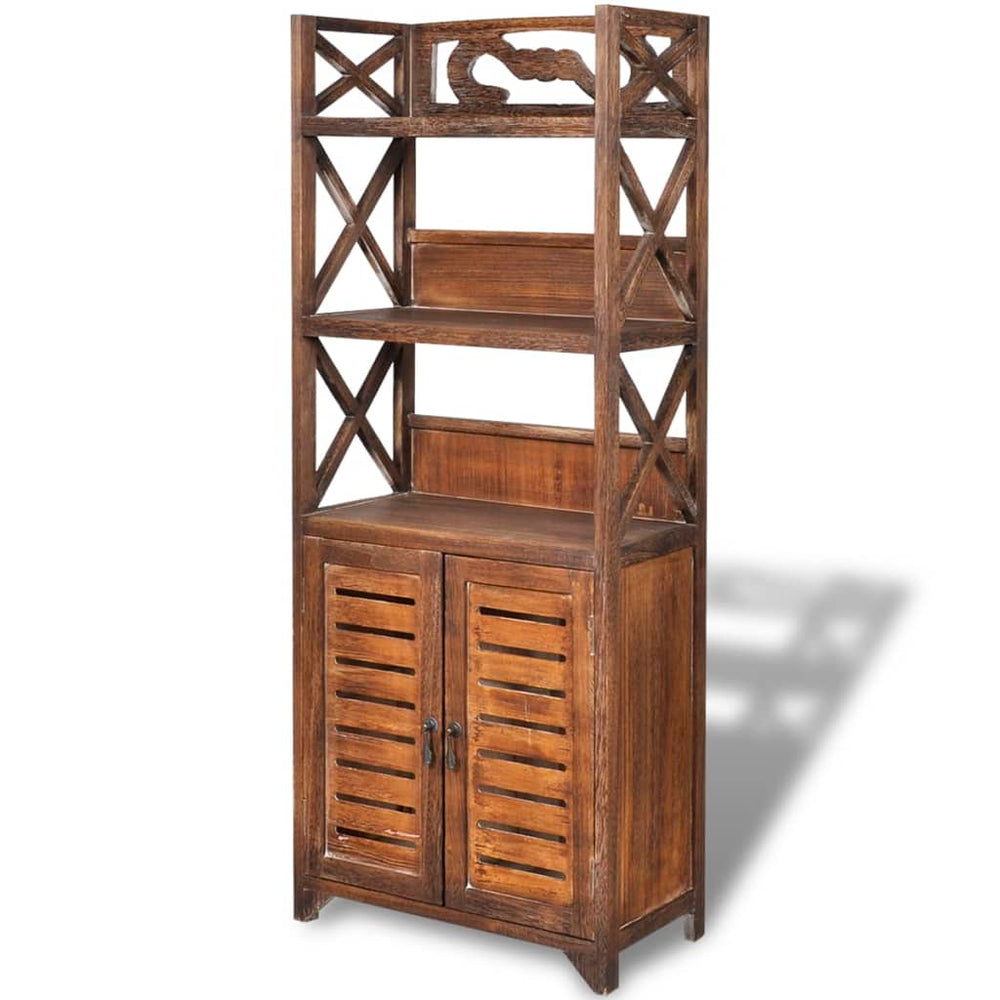 vidaXL Bathroom Cabinet Albuquerque Wood Brown 46x24x117.5 cm