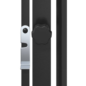 vidaXL Fireplace Safety Screen for Pets Steel Black