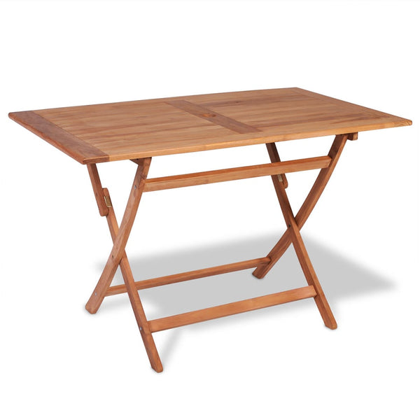 vidaXL 5-Piece Folding Outdoor Dining Set Solid Teak Wood