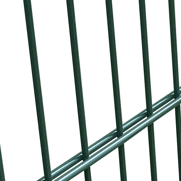 vidaXL Garden Gate Steel Green 100x100 cm