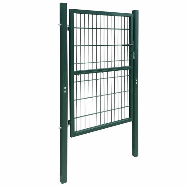 vidaXL Steel Garden Gate 100 x 200 cm Green