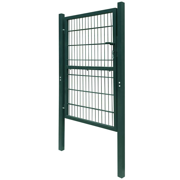 vidaXL Steel Garden Gate 100 x 200 cm Green
