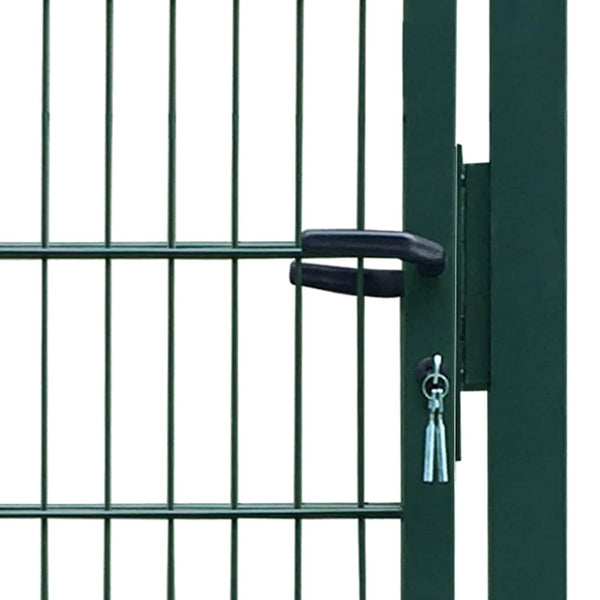 vidaXL Steel Garden Gate 100 x 200 cm Green