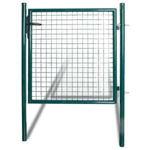 vidaXL Single Door Garden Gate 100x100 cm Powder-Coated Steel