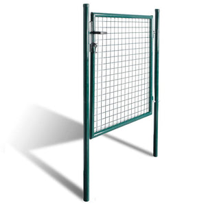 vidaXL Single Door Garden Gate 100x100 cm Powder-Coated Steel